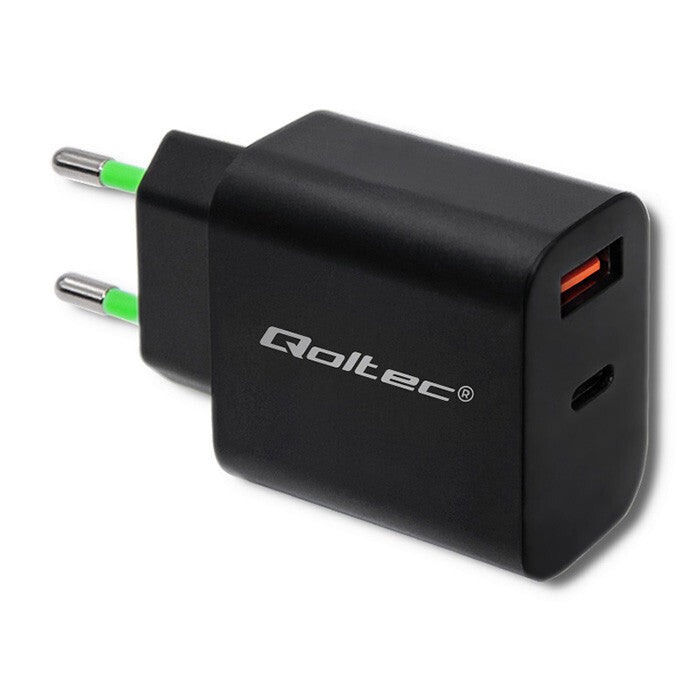 Qoltec 51713 strømadapter og vekselret Indendørs 18 W Sort