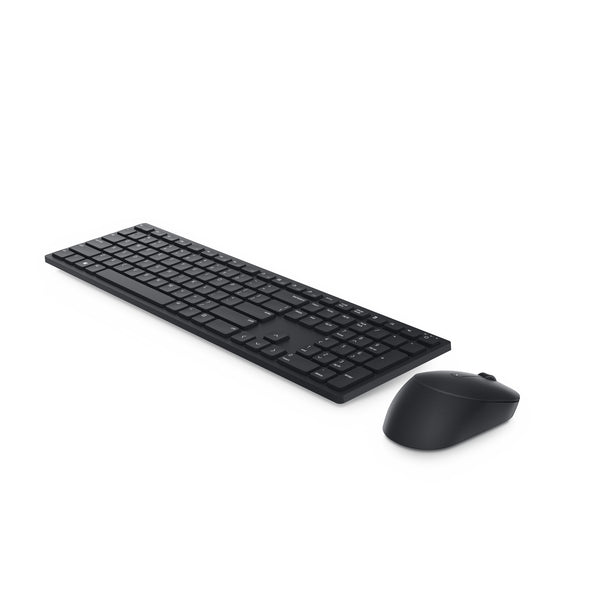 DELL KM5221W tastatur Mus inkluderet Kontor RF trådløst AZERTY Belgisk Sort