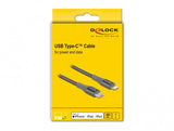 DeLOCK 86631 Lightning kabel 1 m Grå