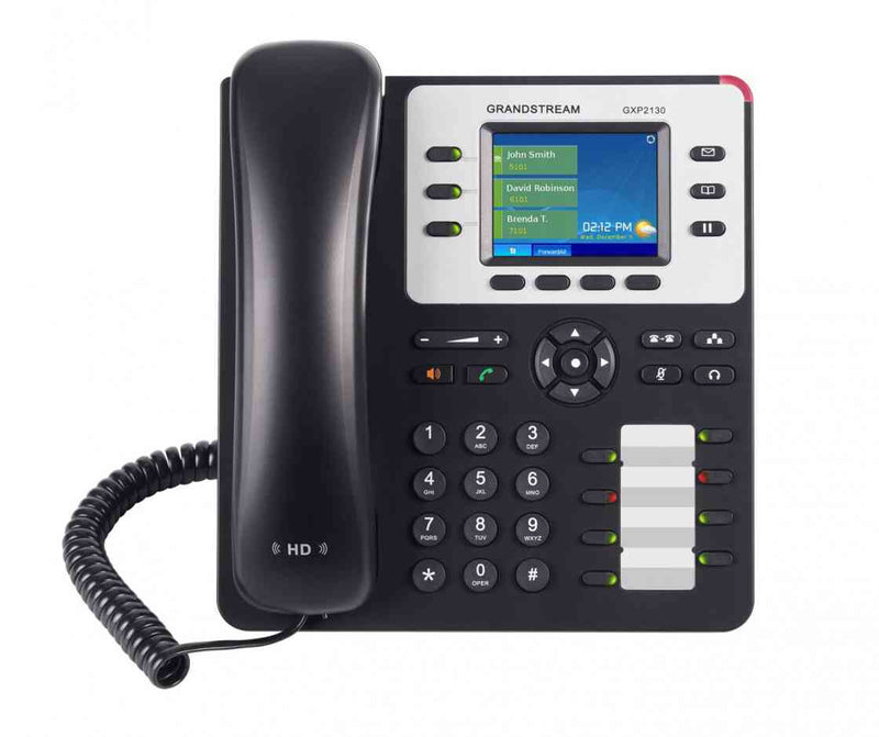 Grandstream Networks GXP2130 v2 IP-telefon Sort, Grå 3 Linier TFT