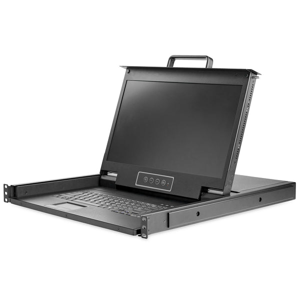 StarTech.com RKCONS17HD rack-konsol 43,9 cm (17.3") 1920 x 1080 pixel Stål Sort 1U