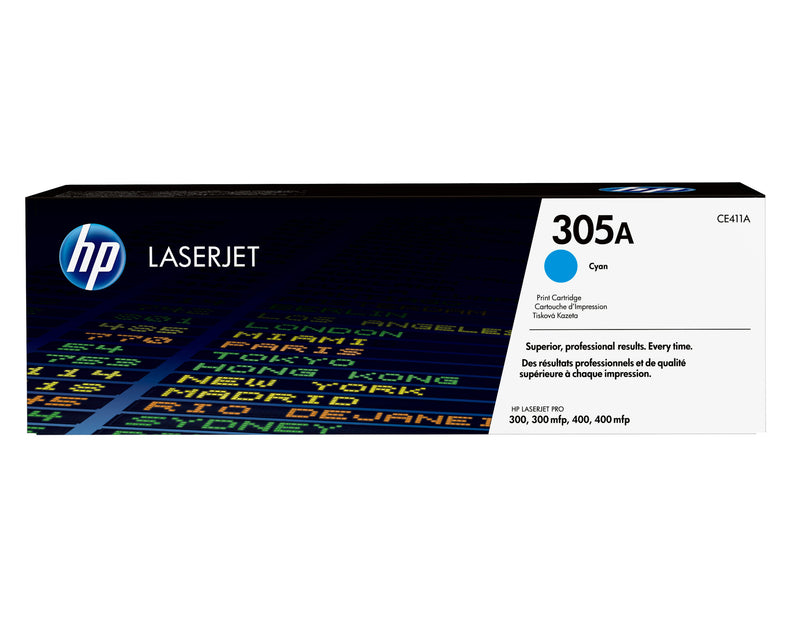 HP Original 305A LaserJet-tonerpatron, cyan