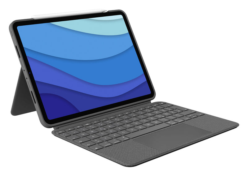 Logitech 920-010142 tastatur til mobil enhed QWERTZ Tysk Smart Connector Grå