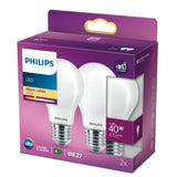 Philips Filament pære matteret 40 W A60 E27 x 2