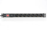 Digitus DN-95407 stikdåse 2 m 7 AC stikkontakt(er) Sølv