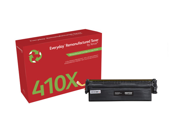 Everyday™ sprt Remanufactured Toner by Xerox compatible with HP 410X (CF410X), Høj kapacitet
