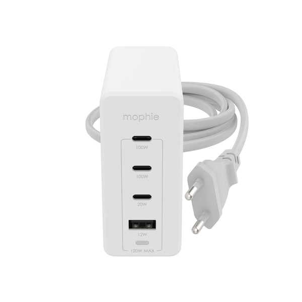mophie 409909309 oplader til mobil enhed Laptop, Smartphone, Tablet Hvid Vekselstrøm Hurtig opladning Indendørs