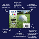 Epson Golf ball 34XL golfbold DURABrite Ultra enkeltpakke gult blæk