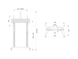 Multibrackets 3120 tv-beslag 2,79 m (110") Sort