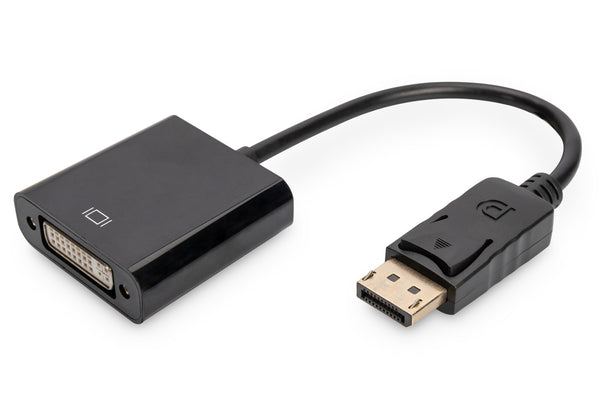 Digitus AK-340409-001-S videokabel adapter 0,15 m DisplayPort DVI-I Sort