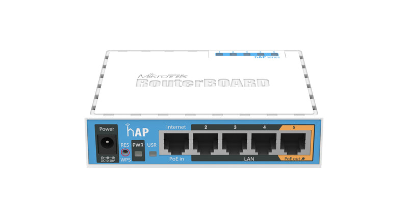 Mikrotik hAP Hvid Strøm over Ethernet (PoE)