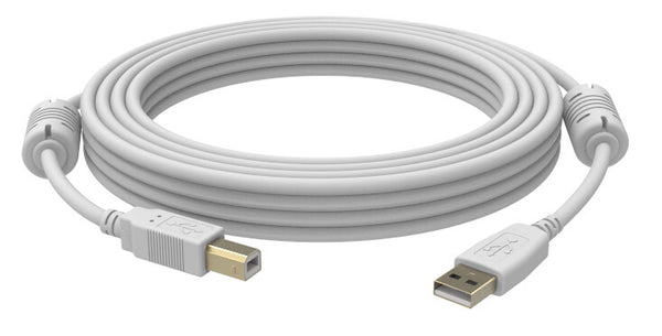 Vision 5m USB 2.0 USB-kabel USB A USB B Hvid