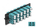 DeLOCK 66933 fiber adapter LC/LC 1 stk Turkisfarve, Sort