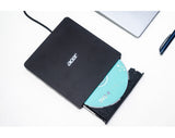 Acer Portable DVD Writer AXD001 optisk diskdrev DVD±RW Sort