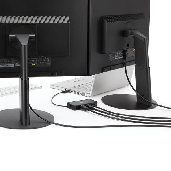 StarTech.com USBA2DPGB dockingstation Ledningsført USB 3.2 Gen 1 (3.1 Gen 1) Type-A Sort