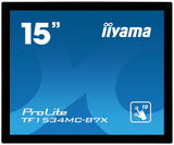 iiyama TF1534MC-B7X computerskærm 38,1 cm (15") 1024 x 768 pixel XGA LED Berøringsskærm Multibruger Sort