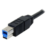 StarTech.com 3m, USB 3.0-A - USB 3.0-B USB-kabel USB 3.2 Gen 1 (3.1 Gen 1) USB A USB B 5 Gbit/sek. Sort