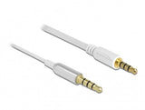 DeLOCK 66073 lydkabel 0,5 m 3.5mm Sølv, Hvid