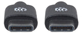 Manhattan 354875 USB-kabel USB 2.0 2 m USB C 0,48 Gbit/sek. Sort