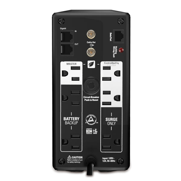 APC BR700G UPS-enhed Interaktivt indgangsstik 0,7 kVA 420 W 6 AC stikkontakt(er)