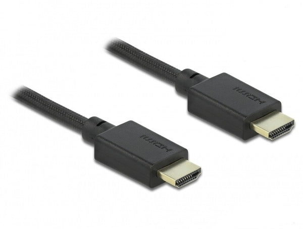 DeLOCK 85389 HDMI-kabel 2,5 m HDMI Type A (Standard) Sort