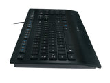 Logitech K280E Pro f/ Business tastatur Kontor USB QWERTY US International Sort