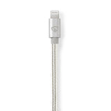 Nedis CCTB39940AL10 Lightning kabel 1 m Aluminium