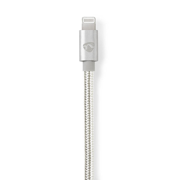 Nedis CCTB39940AL10 Lightning kabel 1 m Aluminium