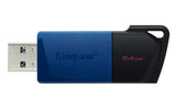 Kingston Technology DataTraveler 64 GB USB 3.2 Gen 1 Exodia M (sort + blå)
