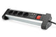 Digitus DA-70614 stikdåse 1,5 m 4 AC stikkontakt(er) Indendørs Sort, Sølv