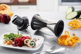 GEFU SPIRELLI XL skæremaskine Vejledning Sort, Rustfrit stål Plast, Rustfrit stål