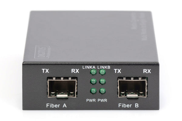 Digitus DN-82133 netværksomformer til medie 1000 Mbit/s 1550 nm Multitilstand, Enkeltilstand Sort