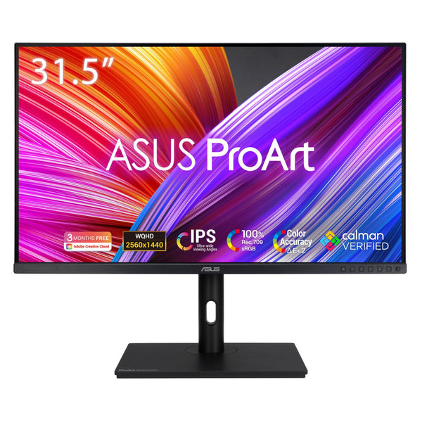 ASUS ProArt PA328QV computerskærm 80 cm (31.5") 2560 x 1440 pixel Quad HD LED Sort
