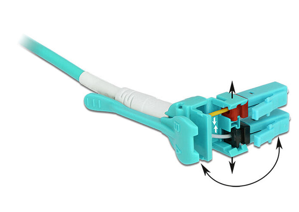 DeLOCK 85131 InfiniBand og fiberoptisk kabel 10 m LC Blå