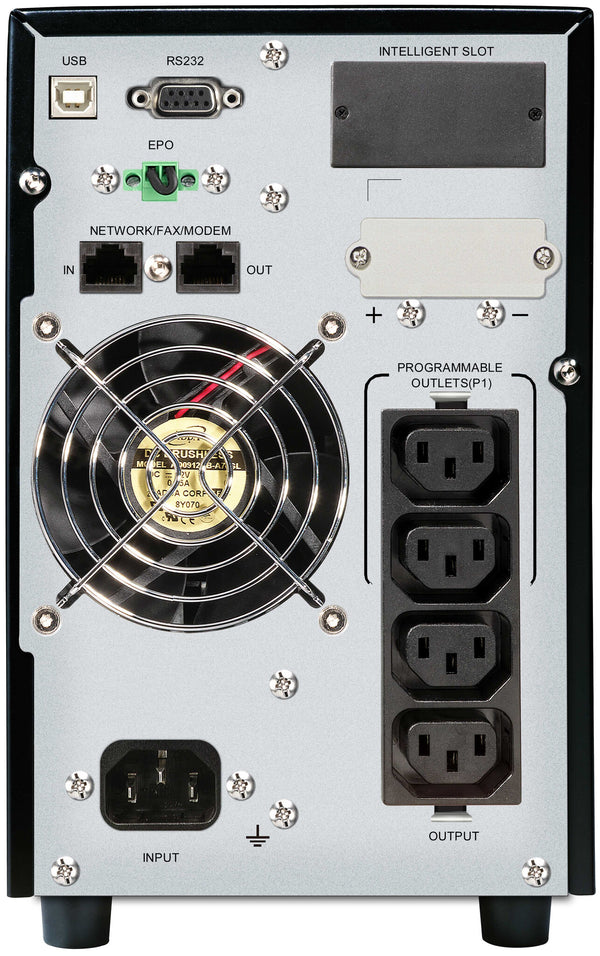 PowerWalker VFI 1500 CG PF1 UPS-enhed Dobbeltkonvertering (online) 1,5 kVA 1500 W 4 AC stikkontakt(er)