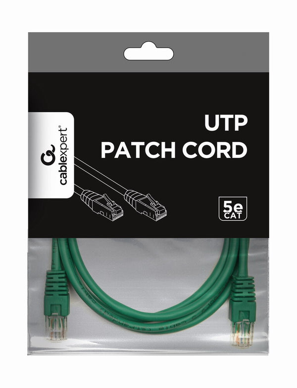 Gembird Patch Cord Cat.5e UTP 1.5m netværkskabel Grøn 1,5 m Cat5e U/UTP (UTP)