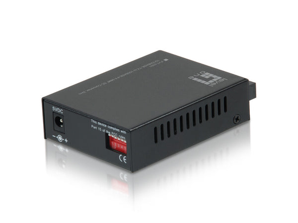 LevelOne FVT-2001 netværksomformer til medie 100 Mbit/s 1310 nm Multitilstand Sort
