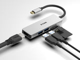 D-Link DUB-M530 dockingstation Ledningsført USB 3.2 Gen 1 (3.1 Gen 1) Type-C Aluminium