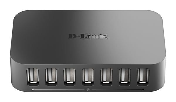 D-Link DUB-H7 USB 2.0 Type-B 480 Mbit/s Sort