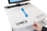 Ergotron StyleView Aluminium, Grå, Hvid Fladt panel Multimedie kurv