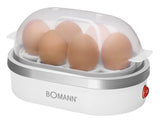 Bomann EK 5022 CB 6 æg 400 W Sølv, Transparent, Hvid