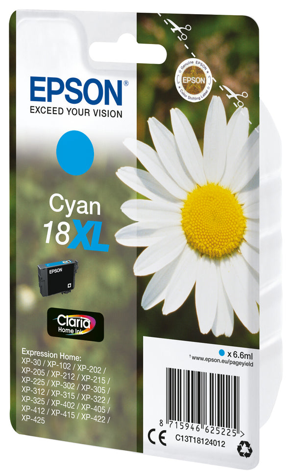 Epson Daisy C13T18124012 blækpatron 1 stk Original Højt (XL) udbytte Blå