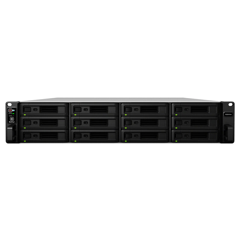 Synology RackStation RS3618xs NAS Stativ (2U) Intel® Xeon® D D-1521 8 GB DDR4 144 TB HDD DiskStation Manager Sort