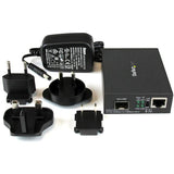 StarTech.com MCM1110SFP netværksomformer til medie 1000 Mbit/s Multitilstand, Enkeltilstand Sort