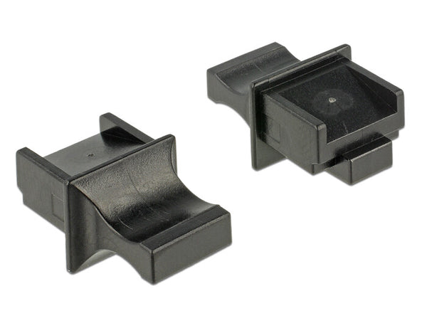 DeLOCK 64020 dækning af sokkel RJ-45 Sort 10 stk