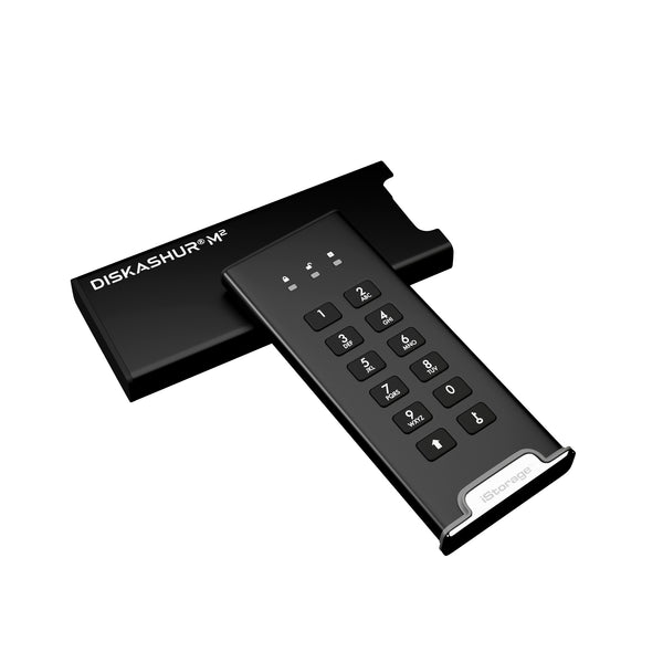 iStorage diskAshur M2 PIN 240 GB USB Type-A / USB Type-C 3.2 Gen 1 (3.1 Gen 1) Sort