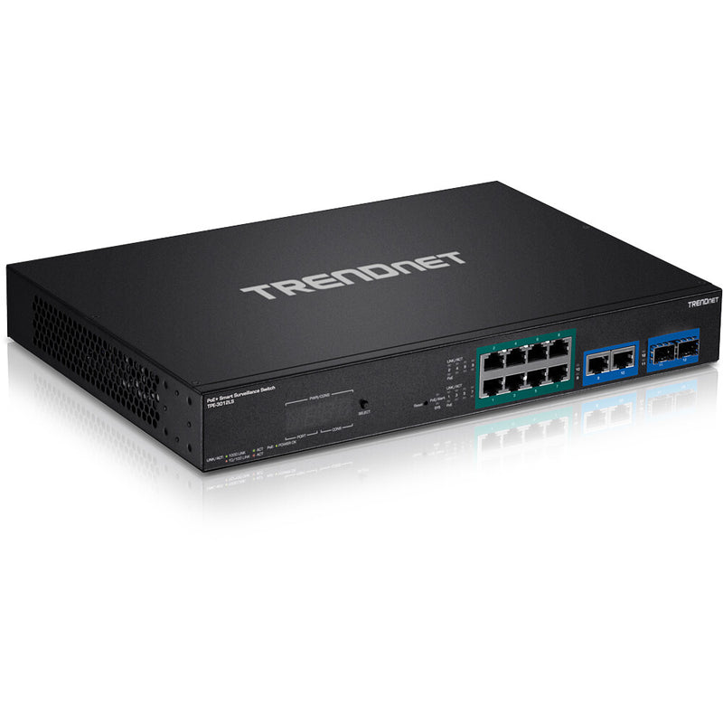 Trendnet TPE-3012LS netværksswitch Administreret Gigabit Ethernet (10/100/1000) Strøm over Ethernet (PoE) 1U Sort
