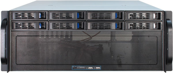 Inter-Tech 4U-4408 Stativ Sort, Sølv
