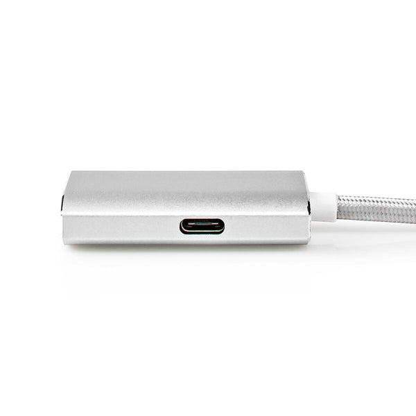 Nedis CCTB64680AL20 videokabel adapter 2 m HDMI Type A (Standard) USB Type-C Sølv