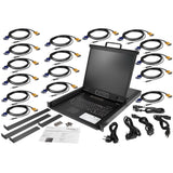 StarTech.com RKCONS1916K rack-konsol 48,3 cm (19") 1280 x 1024 pixel Sort 1U